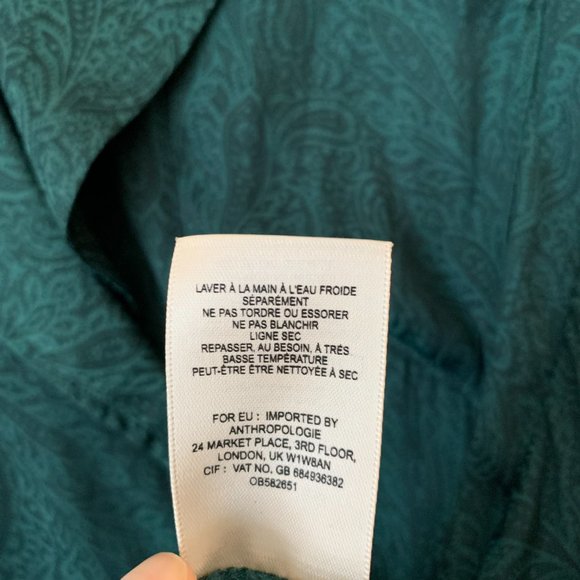 Maeve // Forest Green Paisley Blouse - Picture 6 of 10